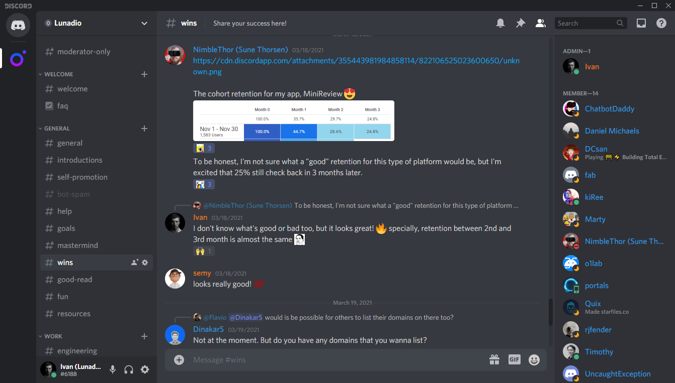 Discord Lunadio server